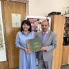 <img src='img' alt='Международное сотрудничество с директором Центра азербайджанского языка и культуры ' />